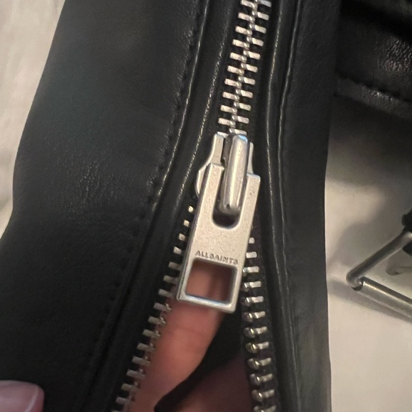 AllSaints Balfern Leather Jacket - Picture 3 of 4